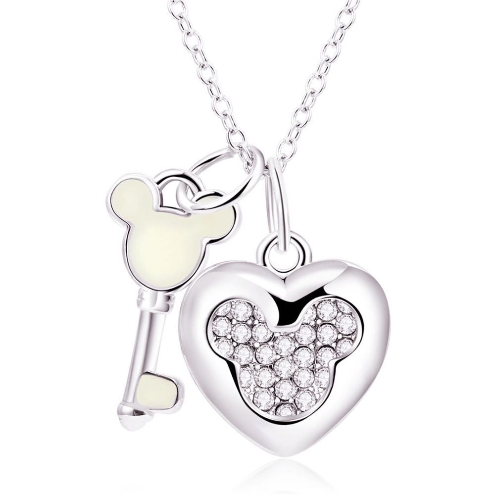 Enchanted Mickey Key and Lock Necklace